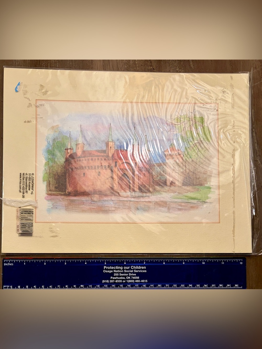 Reproduction print Poland Kraków Barbican gothic fortress, Katarzyna Tomala